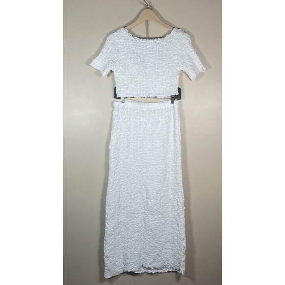 Free People Double The Fun Set Endless Summer Smocked Coordinating Skirt Top XS - Picture 7 of 16